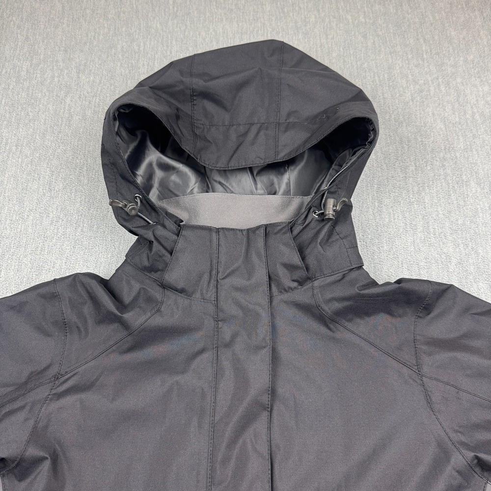 Eddie Bauer Jacket Womens XS Black Weatheredge‎ Windbreaker Hooded Rain Outdoor - Picture 2 of 16